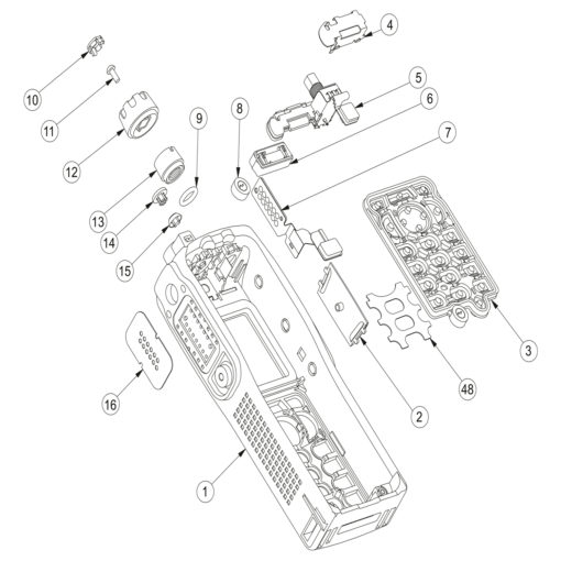 Motorola 0188809V36 Accessory connector assembly MTP850 – Bild 2