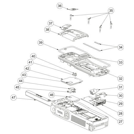 Motorola 0188809V36 Accessory connector assembly MTP850 – Bild 4