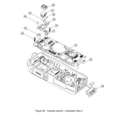 Alternative view of Motorola 0104042J09 - Bottom connector flex assembly